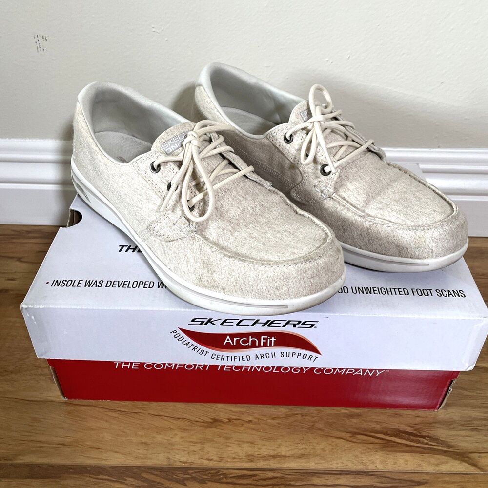 Skechers Air Cooled Arch Fit Women’s Casual Comfort Shoes Size 7 Tan Casual